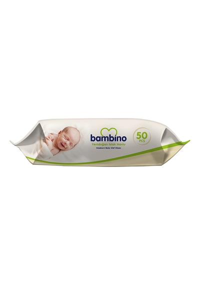Bambino Yenidoğan Islak Havlu 50'Li