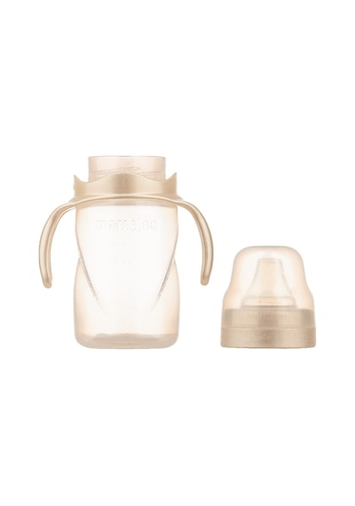 Mamajoo Kulplu Akıtmaz Eğitici Bardak Pearl 270 ML & Anti-Kolik B Şeffaf