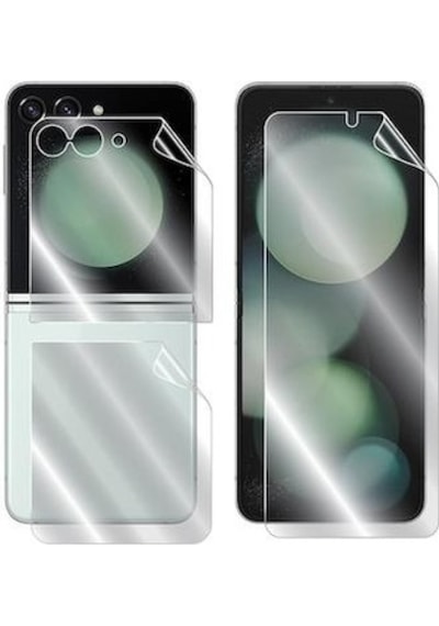 Samsung Z Flip 5 İle Uyumlu Ön & Arka Full Body Esnek Nano Çizilmez Ekran Koruyucu