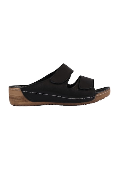 Napa Shoes Ayarlanabilir Çift Bantlı Hakiki Deri Ortopedik Rahat Taban Kadın Terlik Napa-232 Siyah Napa Shoes Ayarlanabilir Çift Bantlı Hakiki Deri Ortopedik Rahat Taban Kadın Terlik Napa-232 Siyah