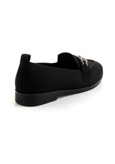 Bambi Siyah Kadın Loafer Ayakkabı K01327022282 Siyah