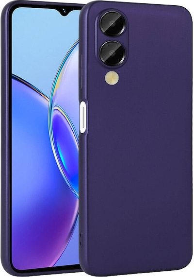 Noktaks - Vivo Uyumlu Vivo Y17s - Kılıf Mat Renkli Esnek Premier Silikon Kapak - Lacivert