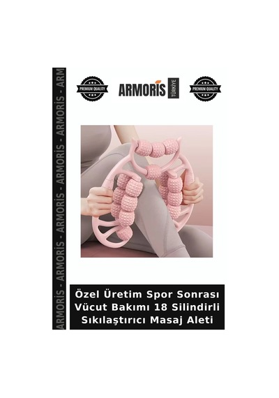 Özel Üretim Spor Sonrası Vücut Bakımı 18 Silindirli Sıkılaştırıcı Masaj Aleti Çok Renkli
