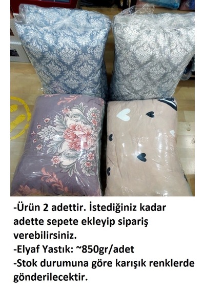 2 Adet Standart Elyaf Yastık 850gr
