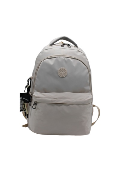 Bej Unisex Okul Çantası Su Geçirmez Kumaş Unisex Okul Sırt Çantası 2200 Bej