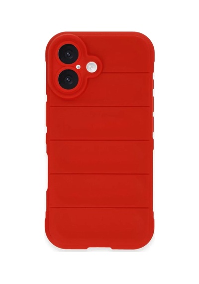 Newface Apple İphone 16 Plus Kılıf Optimum Silikon - Kırmızı