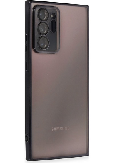 Samsung Galaxy Uyumlu , Note 20 Ultra Kılıf Razer Lensli Silikon - Siyah