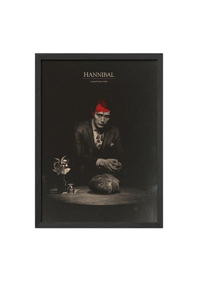 Hannibal Siyah Ahşap Çerçeveli Poster, Film Duvar Tablosu