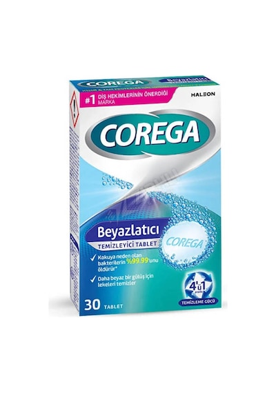 3 Adet Corega Diş Protez Temizleyici Beyazlatıcı Tablet 30'lu
