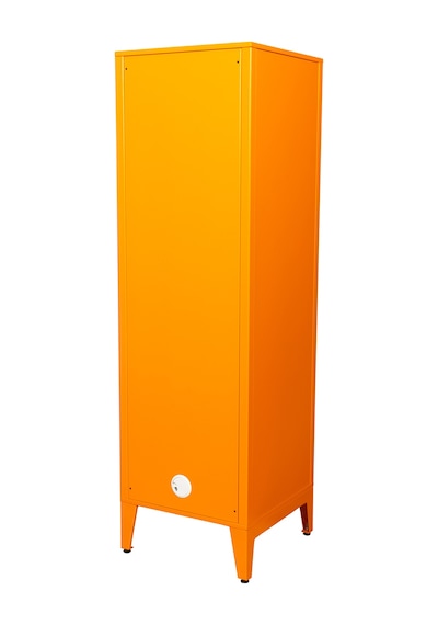 Alfafonet Ziglat Serisi Kilitli Metal Home Office Dolabı %70 Perfore Kapaklı Turuncu Ral 2004 450x1500x450 Mm