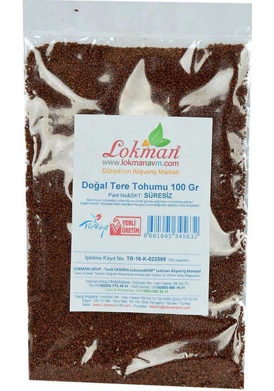 Doğal Tere Tohumu 100 Gr Paket