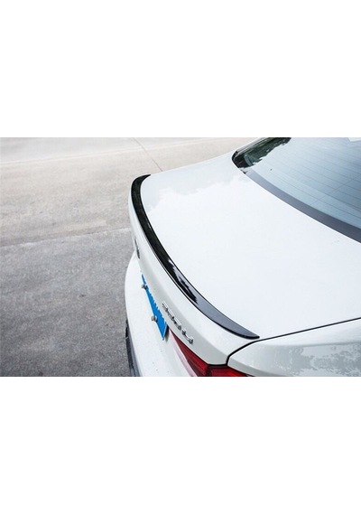 Bmw 5 Serisi G30 M5 İnce Spoiler Boyasız, Abs Plastik 520 Spoyler, 2018 2023, G30 Arka Bagaj Çıtası