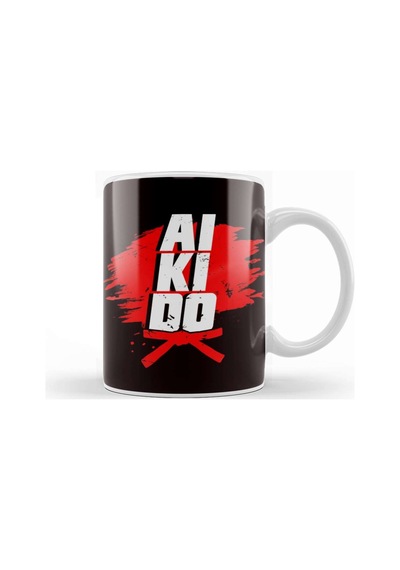 Aikido Master Fighter Martial Arts Fight Coach Self Defense Kupa Bardak Porselen Karışık