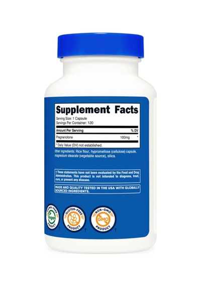 Nutricost Pregnenolone 100mg, 120 Capsul.tr Tek Yetkili Satıc...