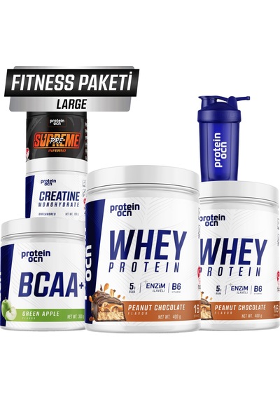 Fıtness Paketi Large - Peanut Chocolate Yeşil Elma Diğer
