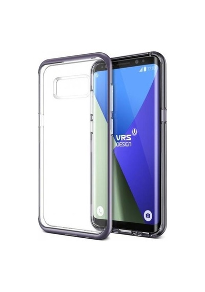 Verus Galaxy Uyumlu S8 Crystal Bumper Kılıf Orchid Gray