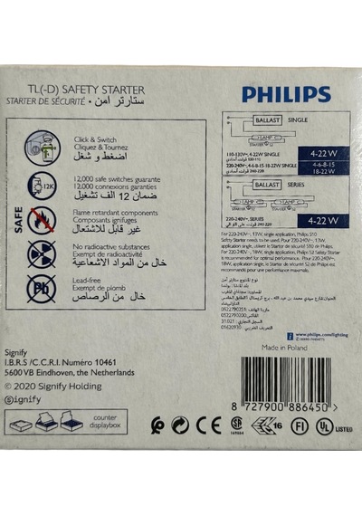 Philips S2 4w-22w Starter 2 Adet
