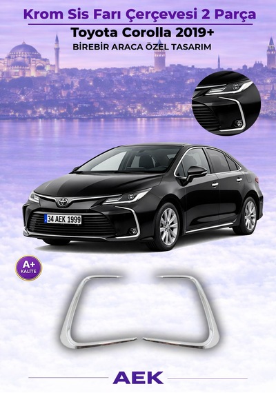 Toyota Corolla Sis Farı Çerçevesi 2019- P. Çelik