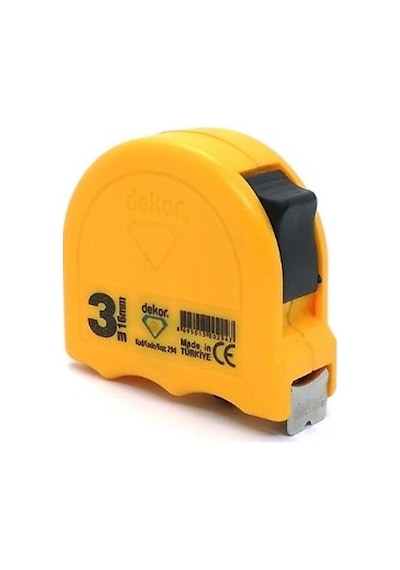 Dekor 294 Şerit Metre Sarı 3x16mm 3 M