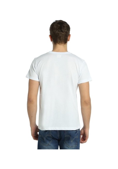 Bant Giyim - Piramit Beyaz Erkek T-Shirt Tişört