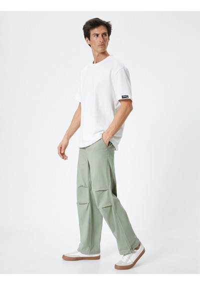 Koton Oversize Paraşüt Pantolon Kargo Cep Detaylı Haki 4sam40051hw Haki Koton Oversize Paraşüt Pantolon Kargo Cep Detaylı Haki 4sam40051hw Haki