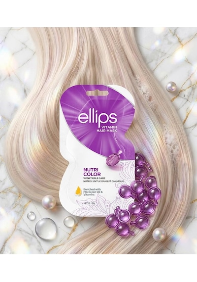 Ellips Nutri Boyalı Saçlara Özel Vitamin Saç Maskesi 20 G