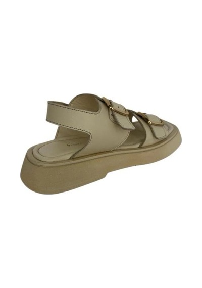 Kemal Tanca 862 M-141-1 Kadın Hakiki Deri Sandalet Bej