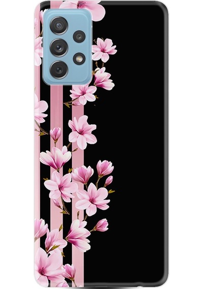 Samsung Uyumlu Galaxy A72 Kilif Desenli Pink Flowers 3 1393 527813483