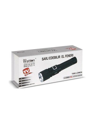Cree Tg Led 1000 Lümen Göstergeli Fonksiyonel El Feneri Wt-732 Çok Renkli 42187132