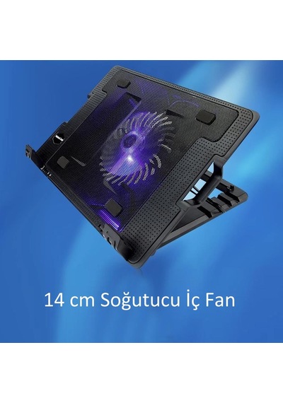 Zhltools Yükseklik Ayarlı Laptop Soğutuculu Stand