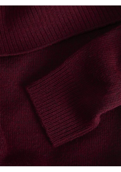 Jack & Jones Kadin Madonna Yaka Yün Karisimli Kazak - Minka - 12264129 Kahverengi