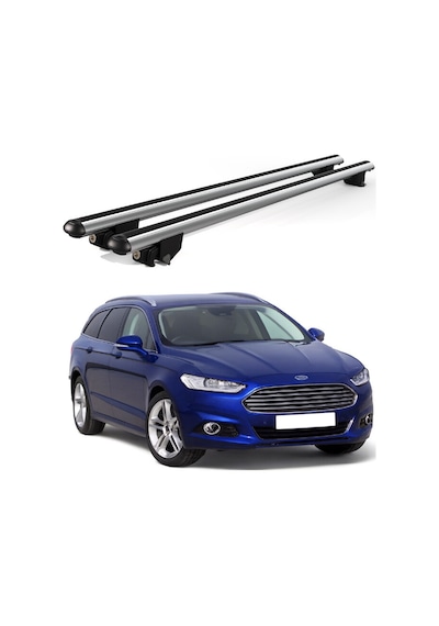 Kanca Ford Mondeo 2014 Ve Sonrası Uyumlu Gri Kilitli Ara Atkı 120cm Port Bagaj Tavan Barı
