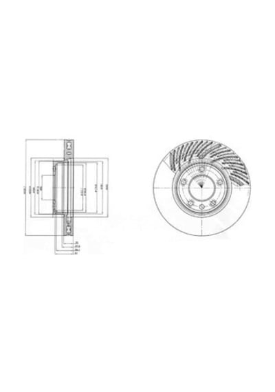 Vw Touareg 5.0 V10 Tdi 2002-2010 Delphi Ön Fren Diski 2 Adet N11.5933