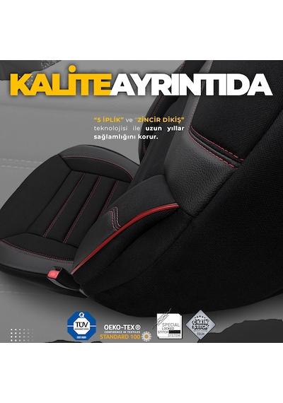 Otom Individual Design Ekstra Destekli Oto Koltuk Kılıfı - 550061876