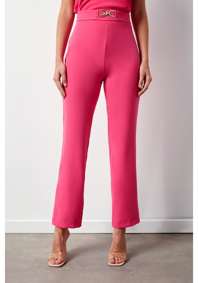 Sateen Aksesuar Detaylı Pantolon - Pembe