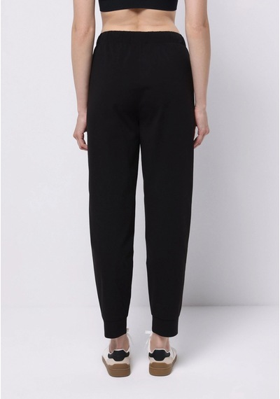 Colins Regular Fit Orta Bel Düz Kadın Siyah Eşofman Altı Cl1075803 Q1.v2 Blk Siyah