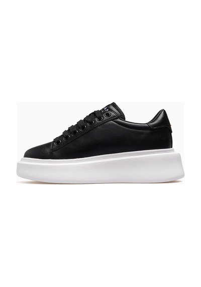 Lufian Grace Kadın Deri Sneaker Ayakkabı 26y 121230109 Siyah