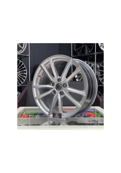 18 İnç 5x112 Vw Golf Jetta Caddy Uyumlu Pretoria Silver Jant Takımı 4adet