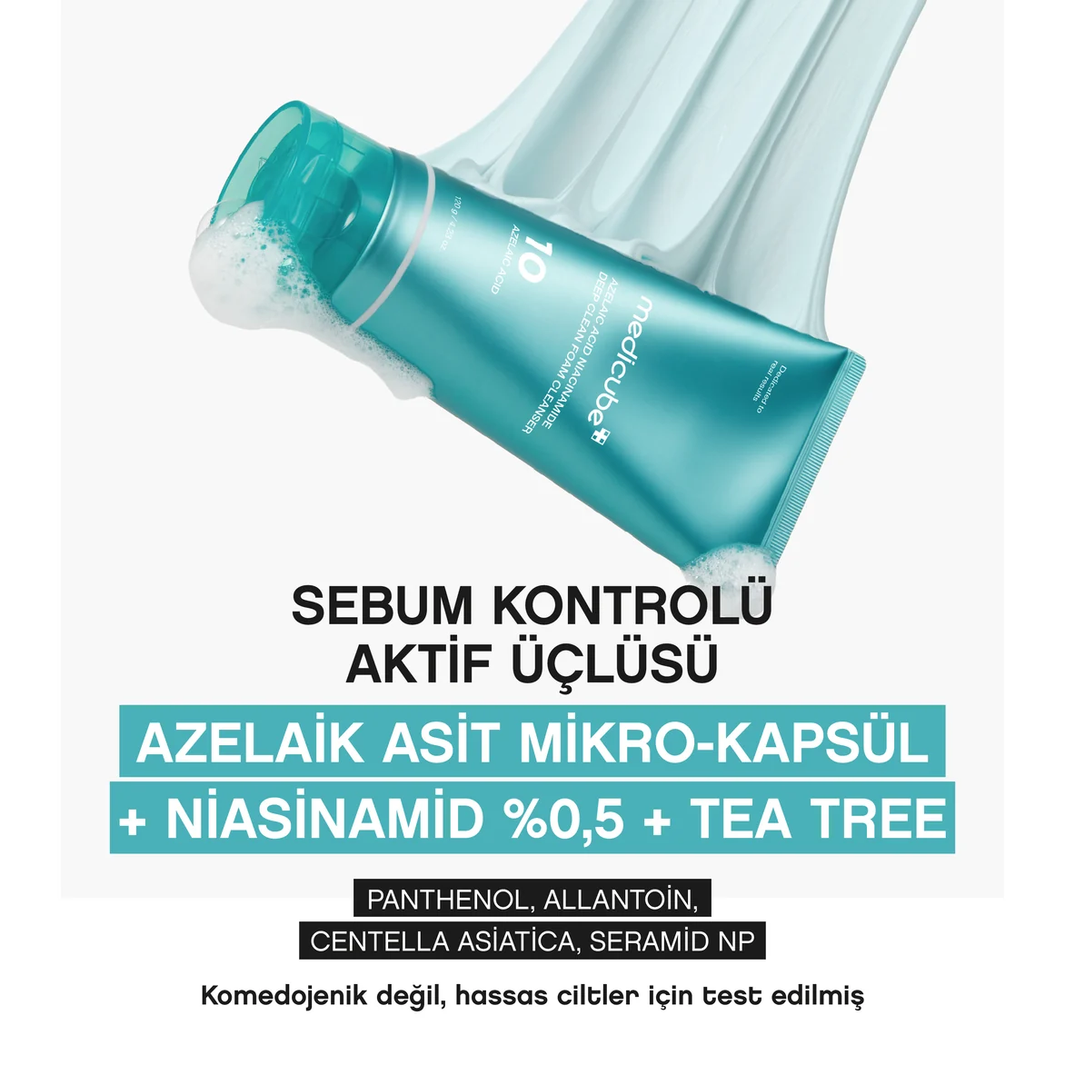 Medicube Azelaic Acid Niacinamide Deep Clean Foam Cleanser 120g