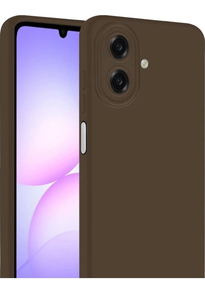Samsung Galaxy Uyumlu, A07 4g First Silikon - Kahverengi