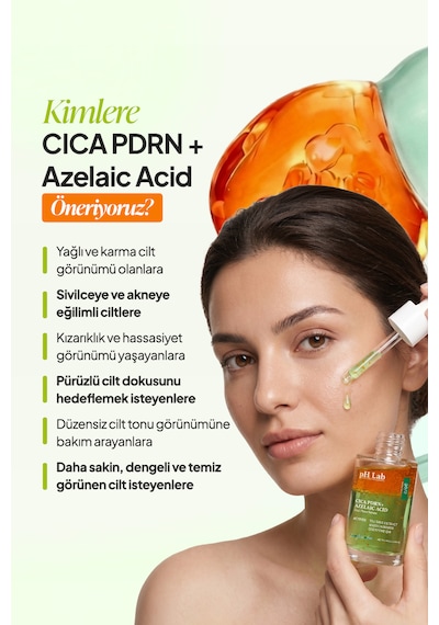 Phlab Akneye Eğilimli Ciltler İçin Cica + Azelaıc Acıd Çift Fazlı Dengeleyici Serum