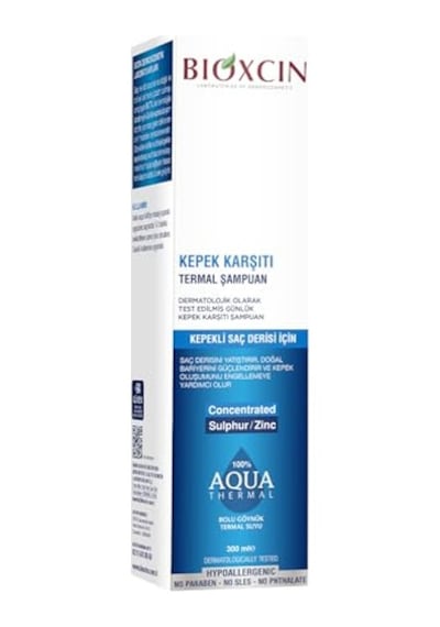 Bioxcin Aqua Thermal Kepek Karşıtı Şampuan Termal Su Ve Bitkisel İçerikli Saç Bakımı Yoğun Kepek Önleyici 300 Ml
