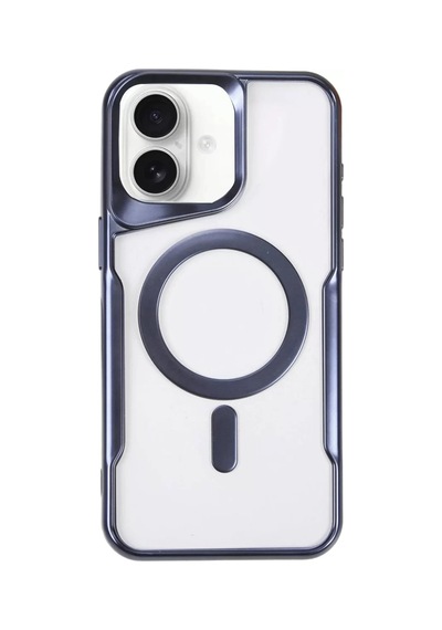 Newface Apple İphone 16 Plus Kılıf Boyi Magsafe Silikon Kapak - Lacivert