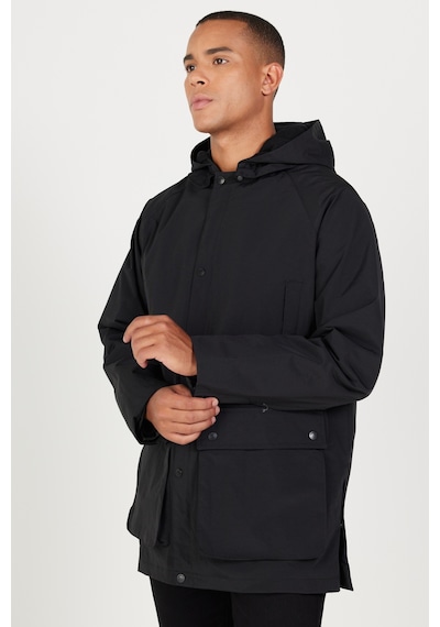 Ac&Co / Altınyıldız Classics Kapüşonlu Dik Yaka Standart Fit Erkek Kaban Sıyah Siyah Ac&Co / Altınyıldız Classics Kapüşonlu Dik Yaka Standart Fit Erkek Kaban Sıyah Siyah