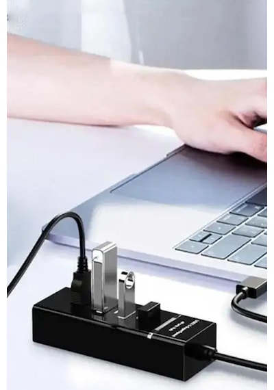 Süper Hızlı Usb 3.0 Port Çoğaltıcı Usb Hub Uyumlu Giriş Çoğaltıcı Aparat 1 Girişi 4 Girişe Çevirir