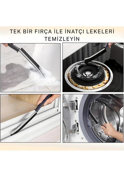 Çok Amaçlı İnce Detay Temizlik Fırçası / Derz Arası, Lavabo, Mutfak Ve Banyo Köşe Temizlik Fırçası / Sert K