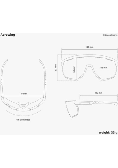 Scicon Aerowing Mat Karbon- Aynalı Mavi / Ey26031201 Gri - Mavi