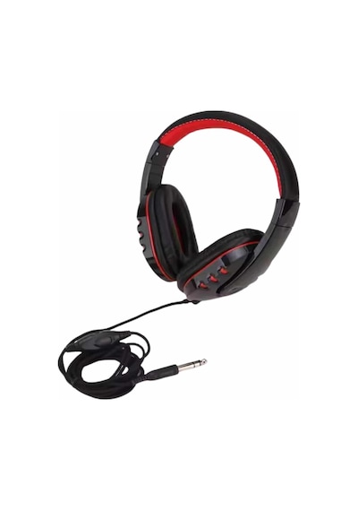 Oyuncu Kulaklığı Kulak Üstü Kablolu Stereo Mikrofonlu Yumuşak Kulak Yastığı Yeni Nesil