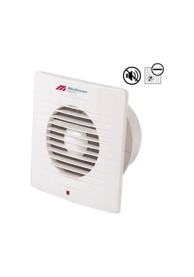 Mutlusan 10 CM 100 12 W 100 M3/H 2450 DD 220/230 V Monofaze Banyo Tipi Kare Aspiratör Fan