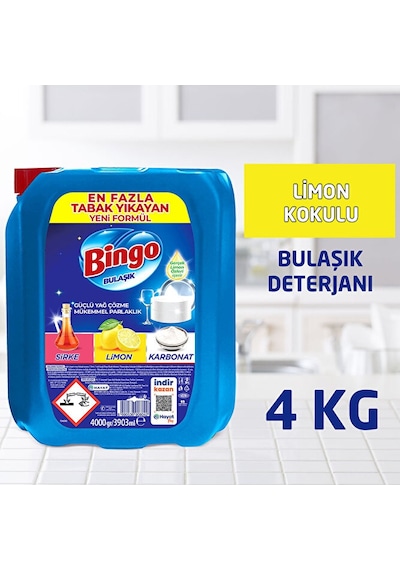 Bingo Büyük Ekonomi Paketi 9 Kg Toz Çamaşır Deterjanı Sık Yıkan 2950 ML
